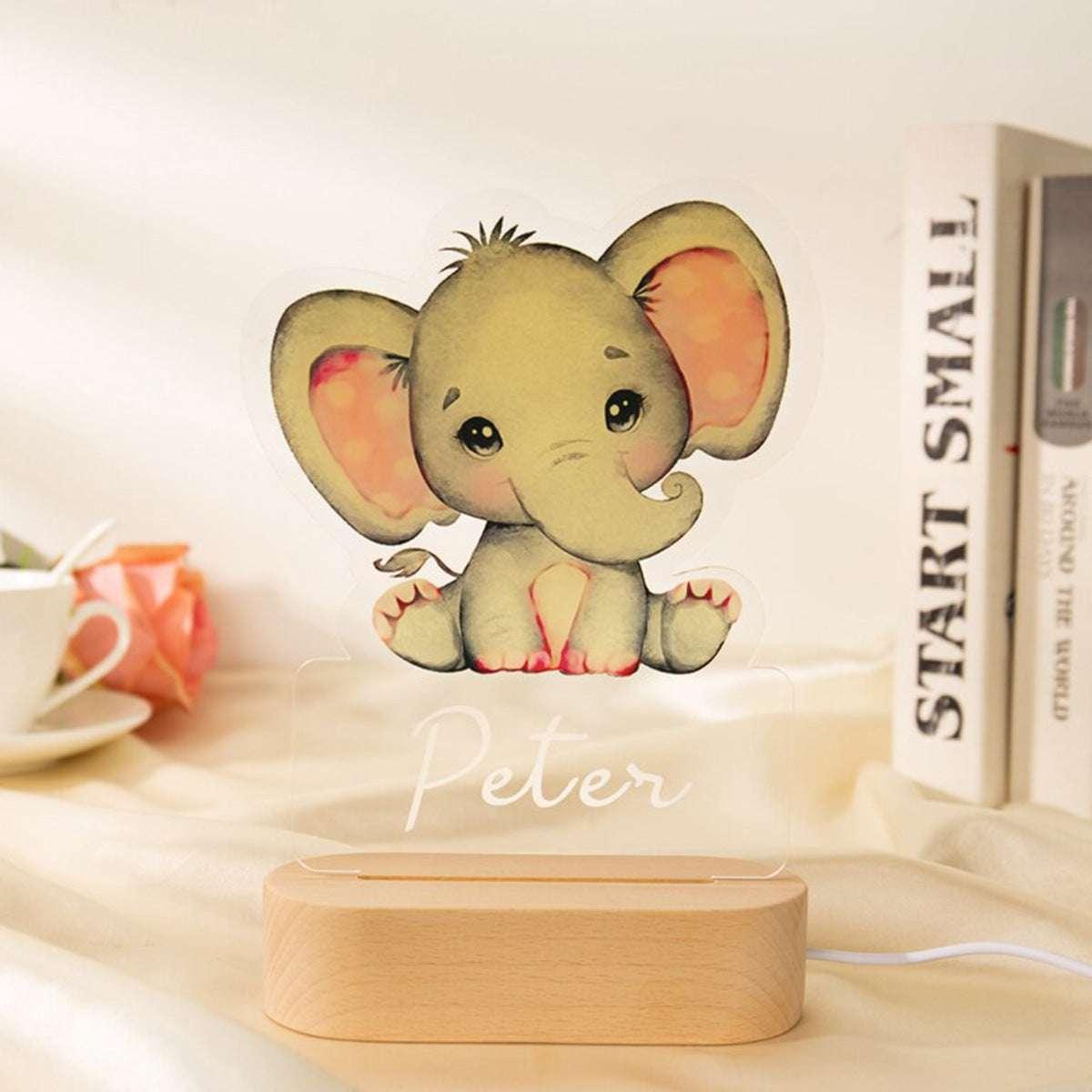 Animal Acrylic Night Light Children - Dreamy-Designs Store Online