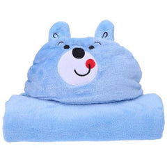 Hood Bath Towel For Kids Baby Bathrobe Cute Animal Towel (Bear/Panda/Tiger) - Soft Flannel Material, 100x69cm/39.4x27.2in - Dreamy-Designs Store Online