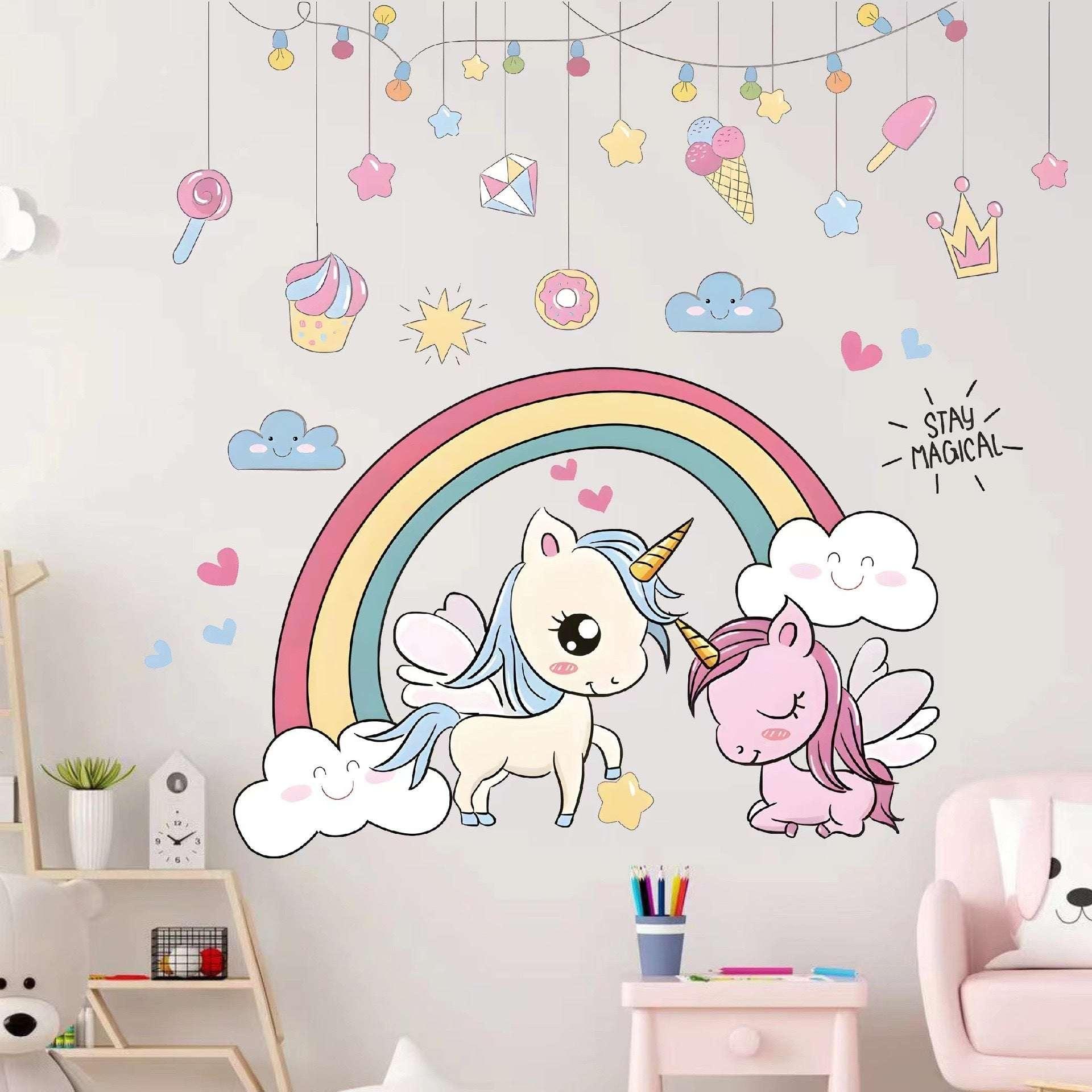 Room Decoration Painting Wall Sticker Self-adhesive Cartoon - Dreamy-Designs Store Online