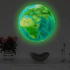 Luminous Wall Stickers 3D Moon Earth Glow Decorative Stickers - Dreamy-Designs Store Online