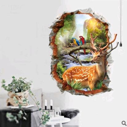 Three-dimensional 3D wall stickers, hole painting, landscape - Dreamy-Designs Store Online