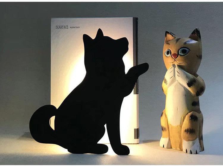 LED Animal Dog Cat Night Light Kitten Smart Sound Sensor Control Wall Lamp Home Corridor Balcony Night Lamp Baby Kids Sleep Lamp - Dreamy-Designs Store Online