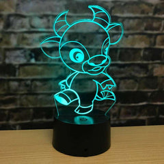 Zodiac LED Night Light - Touch Control 7 Colors (Red, Green, Blue, Yellow, Enamel, Purple, White) / 3W / USB Powered / Remote Control Option - Dreamy-Designs Store Online