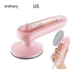 Portable Mini Steam Brush For Travel And Business Trip (AC Powered, 30W, Pink) "Ceramic/Teflon Soleplate" (220V-110V) - Dreamy-Designs Store Online