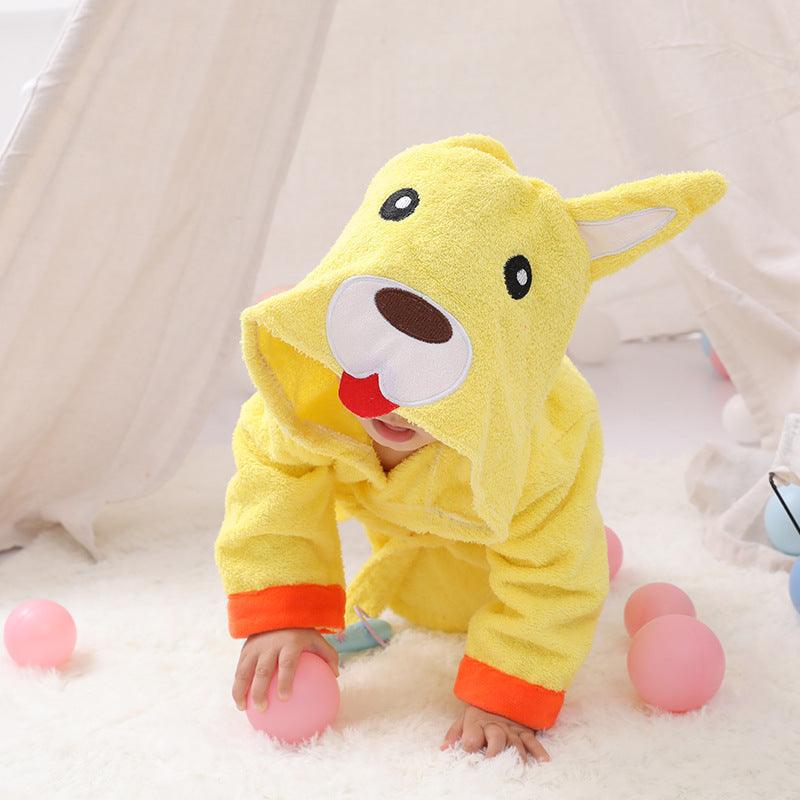 Cartoon Cute Animal Modeling Baby Bath Towels Baby Bathrobes Cotton Children's Bathrobes Baby Hooded - Dreamy-Designs Store Online