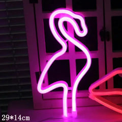 LED Neon Sign Night Light (INS Decoration) - USB & Battery Powered / Indoor Wall Decor / Romantic Elegant Lighting / Perfect Gift Idea (30x18.5x2cm) - Dreamy-Designs Store Online