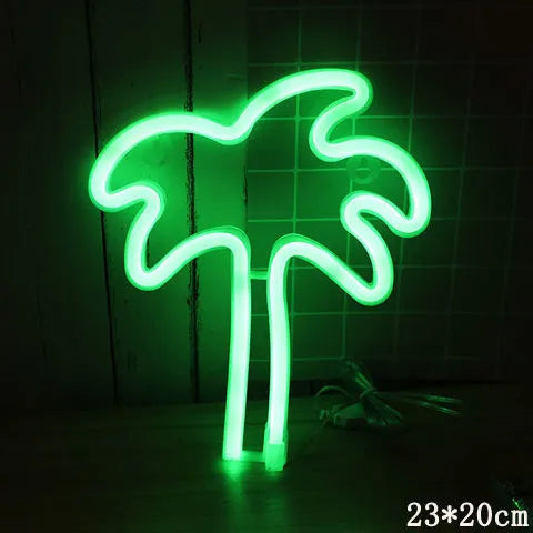 LED Neon Sign Night Light (INS Decoration) - USB & Battery Powered / Indoor Wall Decor / Romantic Elegant Lighting / Perfect Gift Idea (30x18.5x2cm) - Dreamy-Designs Store Online