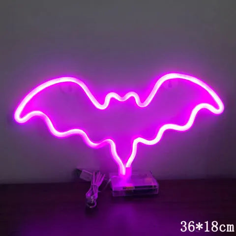 LED Neon Sign Night Light (INS Decoration) - USB & Battery Powered / Indoor Wall Decor / Romantic Elegant Lighting / Perfect Gift Idea (30x18.5x2cm) - Dreamy-Designs Store Online