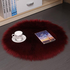 Hair Plush Carpet Floor Mats Household Floor Mats Wool Round Bedroom Carpets - Dreamy-Designs Store Online