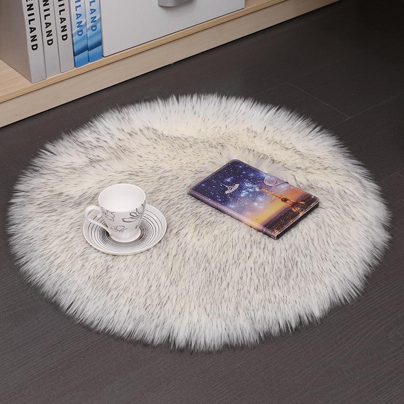 Hair Plush Carpet Floor Mats Household Floor Mats Wool Round Bedroom Carpets - Dreamy-Designs Store Online