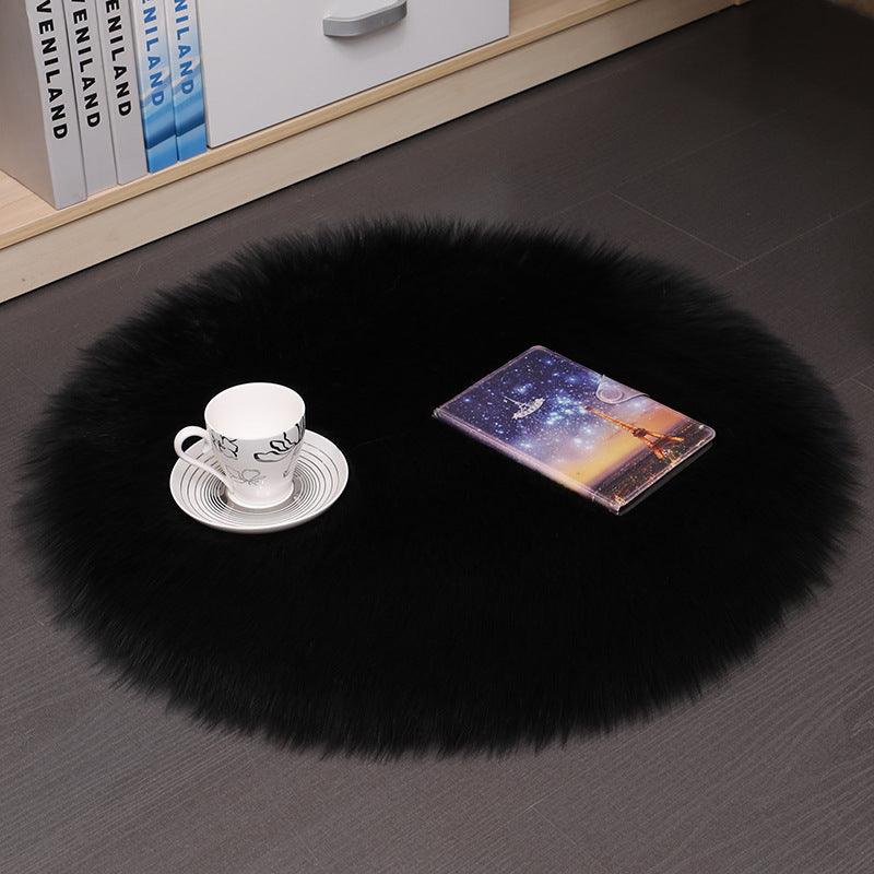 Hair Plush Carpet Floor Mats Household Floor Mats Wool Round Bedroom Carpets - Dreamy-Designs Store Online