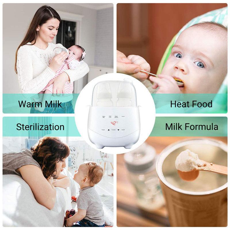 4-Minute Baby Bottle Warmer & Sterilizer | All-in-One Solution - Dreamy-Designs Store Online