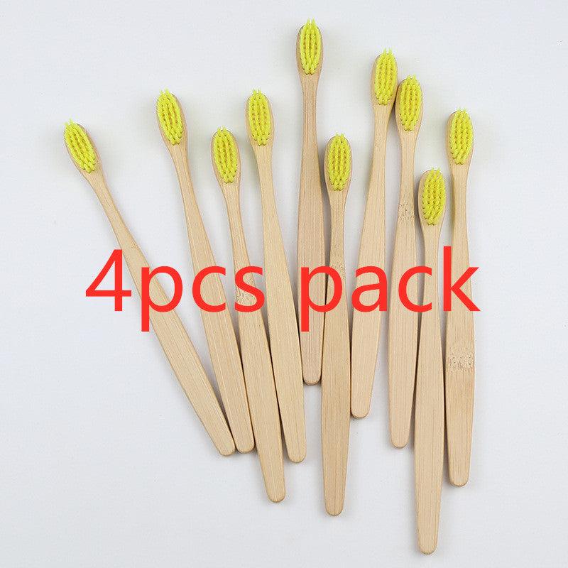 Rainbow Bamboo Toothbrush Set: 5 Eco-Friendly Oral Care Essentials - Dreamy-Designs Store Online