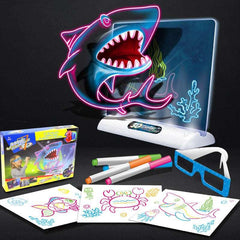 Magic 3D Drawing Board LED Light Effects Puzzle Drawing Pad Kids Painting Educational Toys Children Grow Playmates Creative Gift - Dreamy-Designs Store Online