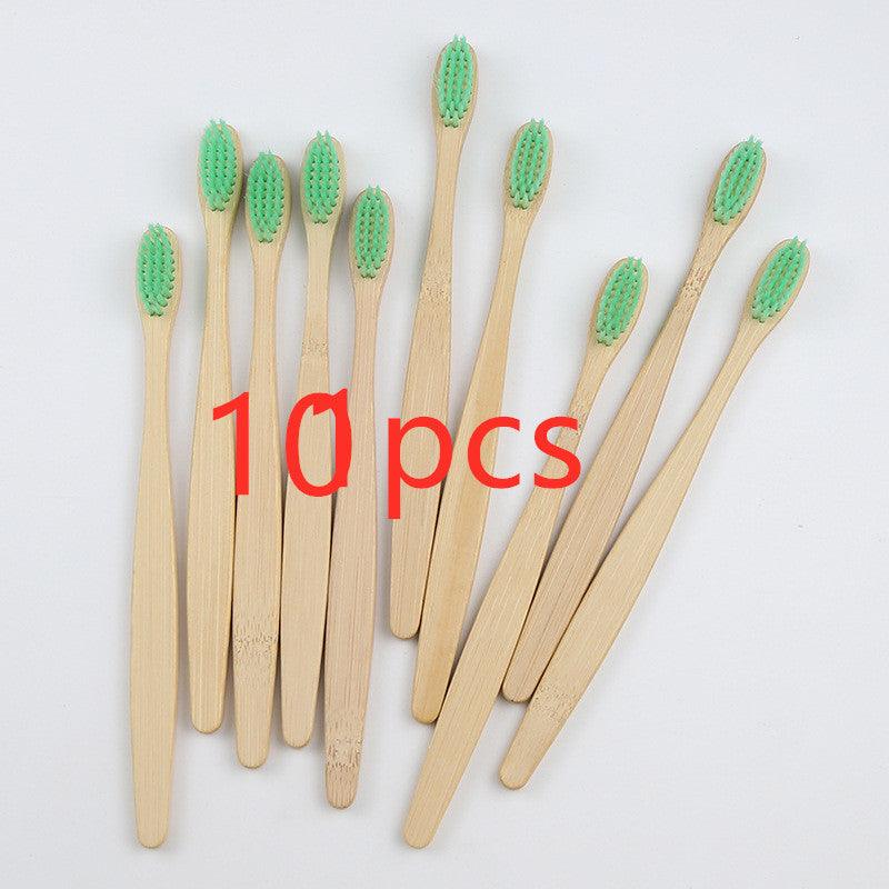 Rainbow Bamboo Toothbrush Set: 5 Eco-Friendly Oral Care Essentials - Dreamy-Designs Store Online