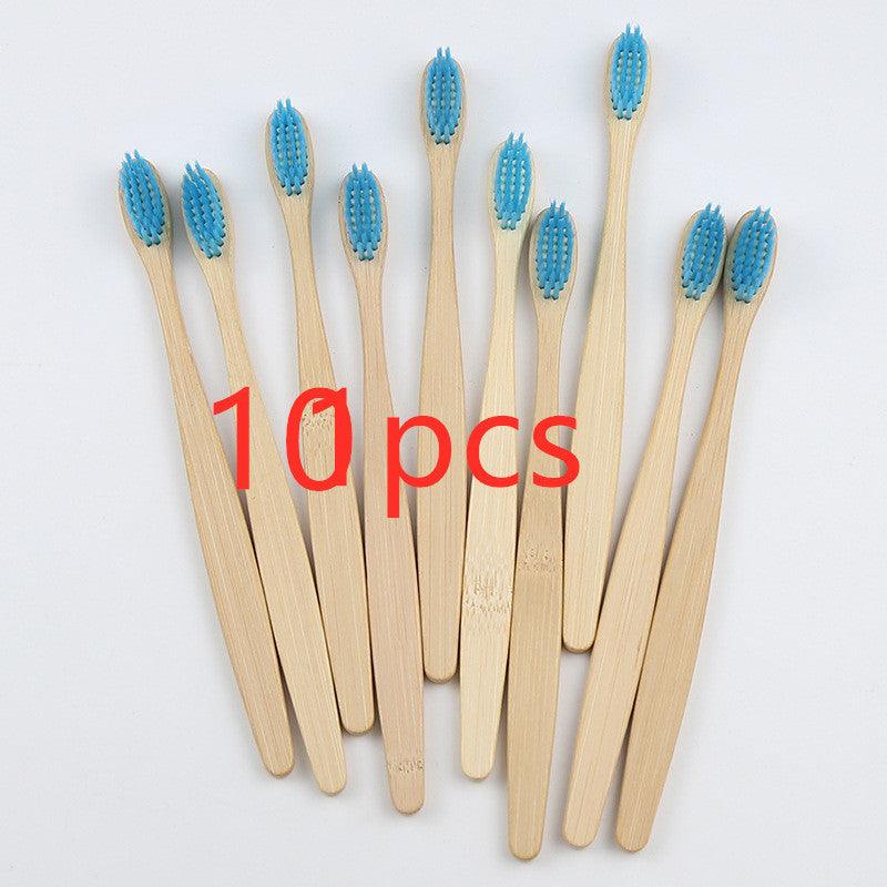 Rainbow Bamboo Toothbrush Set: 5 Eco-Friendly Oral Care Essentials - Dreamy-Designs Store Online