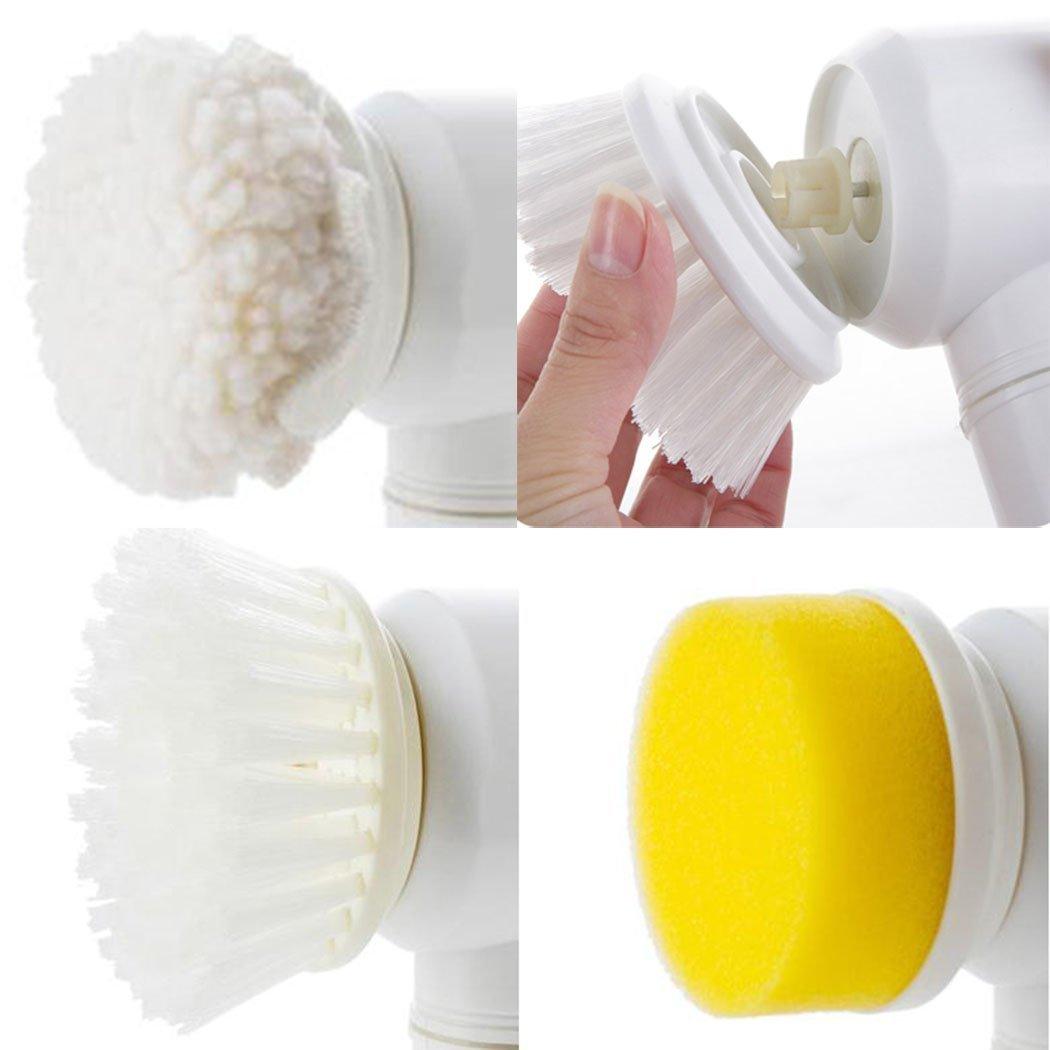 Electric Cleaning Brush 4 In 1 Spinning Scrubber (Handheld; Cordless; Portable) - 360° Rotating Power Cleaner For Home & Bathroom - Dreamy-Designs Store Online