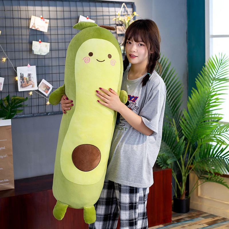 Avocado Strip Pillow Doll Doll Sleeping on Bed Plush Toy - Dreamy-Designs Store Online