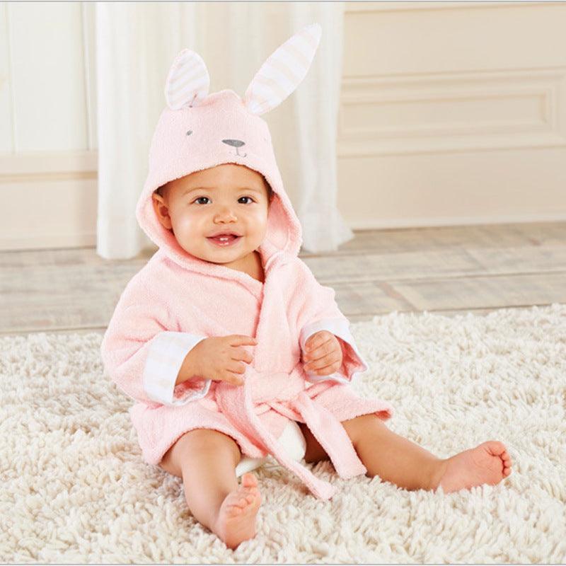 Cartoon Cute Animal Modeling Baby Bath Towels Baby Bathrobes Cotton Children's Bathrobes Baby Hooded - Dreamy-Designs Store Online