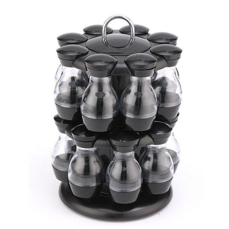 Double-Layer Rotating Spice Rack (8 Or 16 Bottles) - ABS AS Material - Perfect For Household Kitchen Organization - Dreamy-Designs Store Online