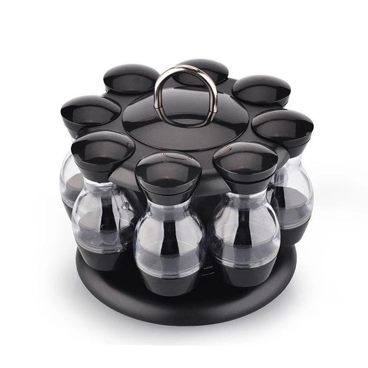 Double-Layer Rotating Spice Rack (8 Or 16 Bottles) - ABS AS Material - Perfect For Household Kitchen Organization - Dreamy-Designs Store Online