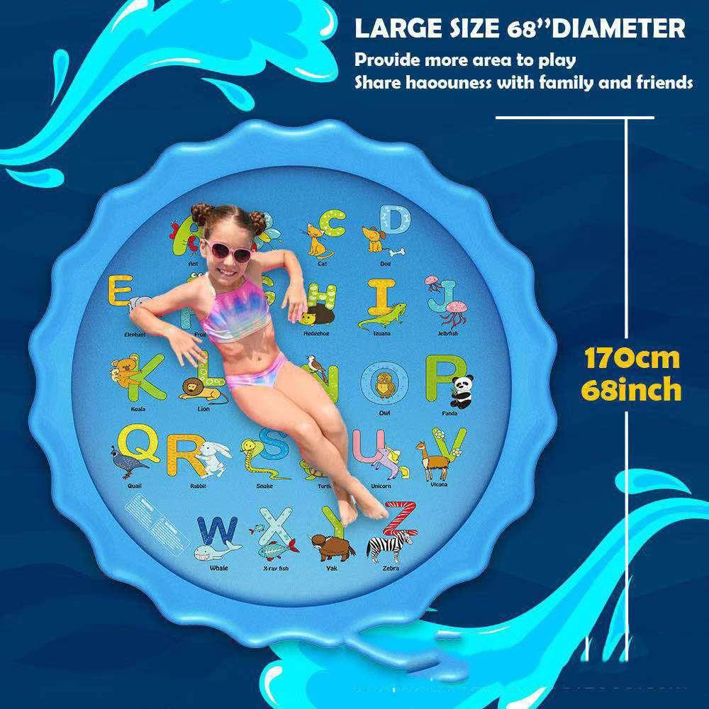 Toys For Kids Boys Girls Spray Pool Sprinkler Pad Water Spray Pad Splash Play Mat Toys Inflatable Splash Play - Dreamy-Designs Store Online