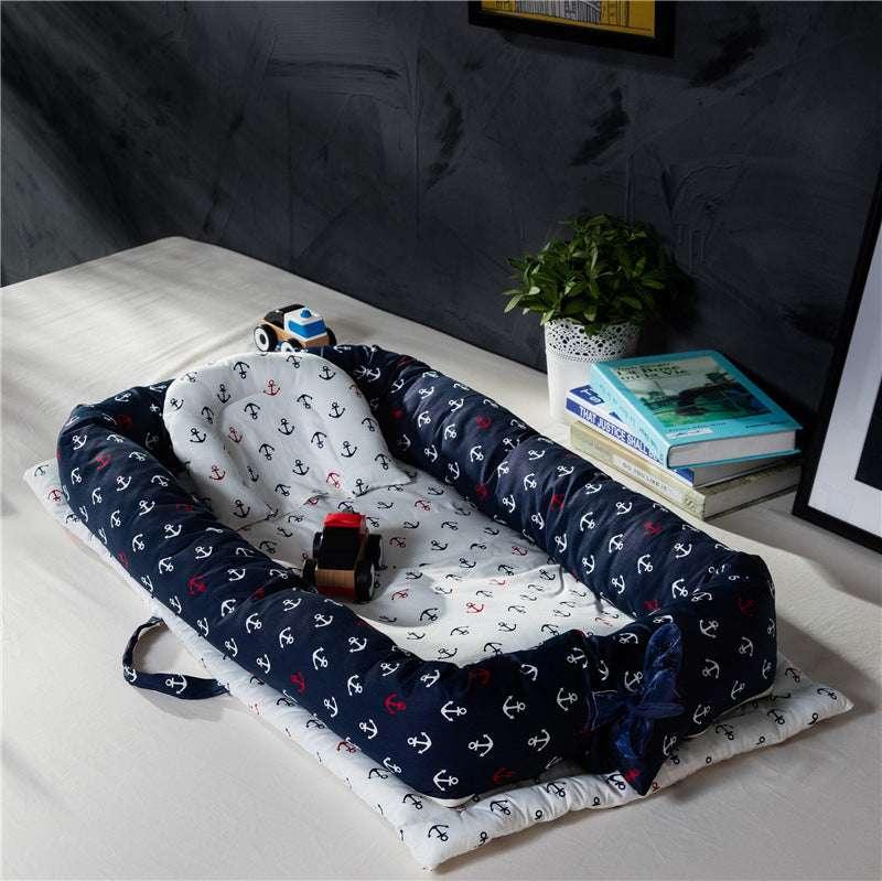 Cozy Cotton Baby Bed: Safe Sleep for 0-24 Months | 90*55*15 cm - Dreamy-Designs Store Online