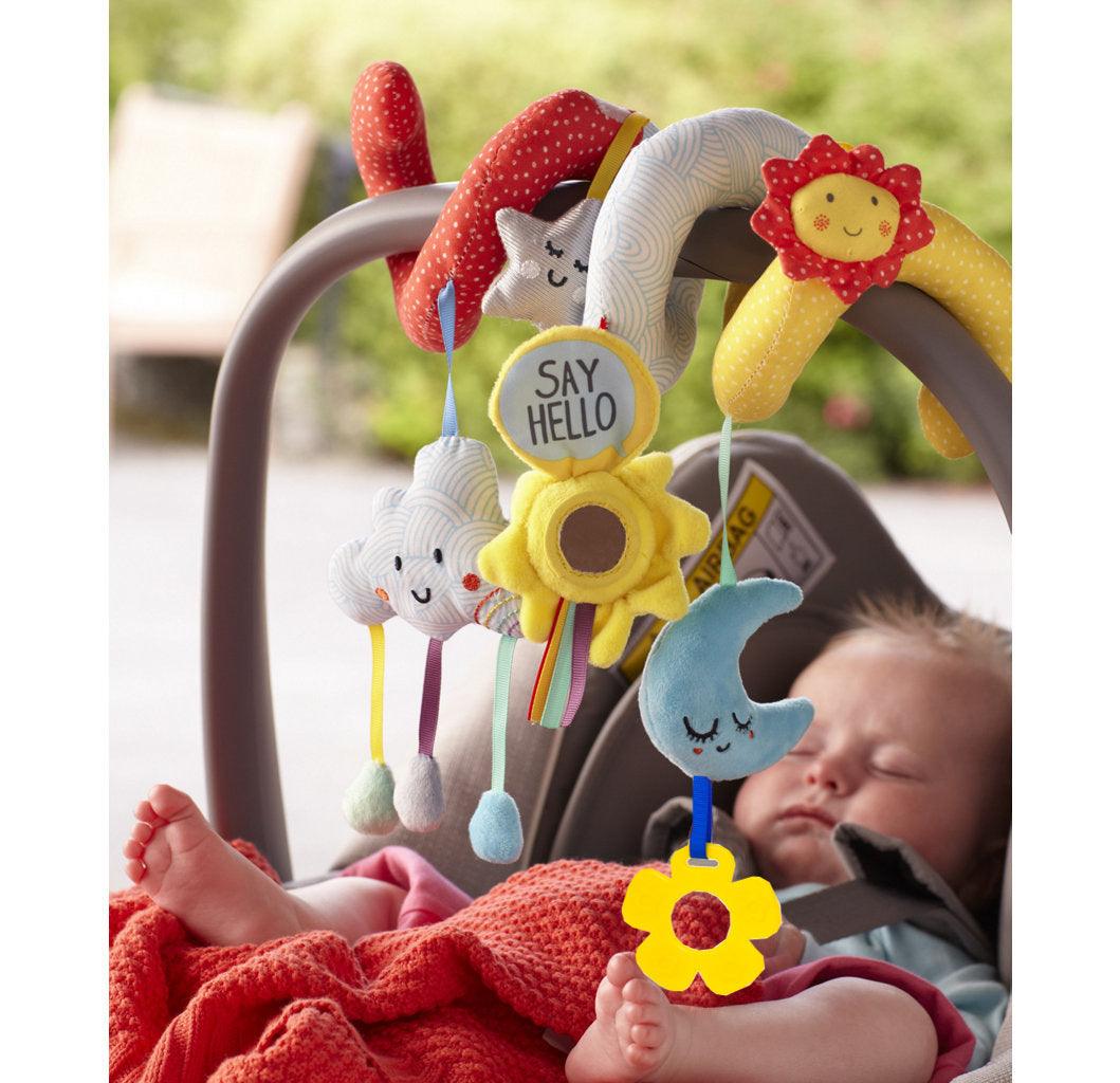 Star Moon Baby Rattle: 6-in-1 Sensory Toy for Infants - Dreamy-Designs Store Online