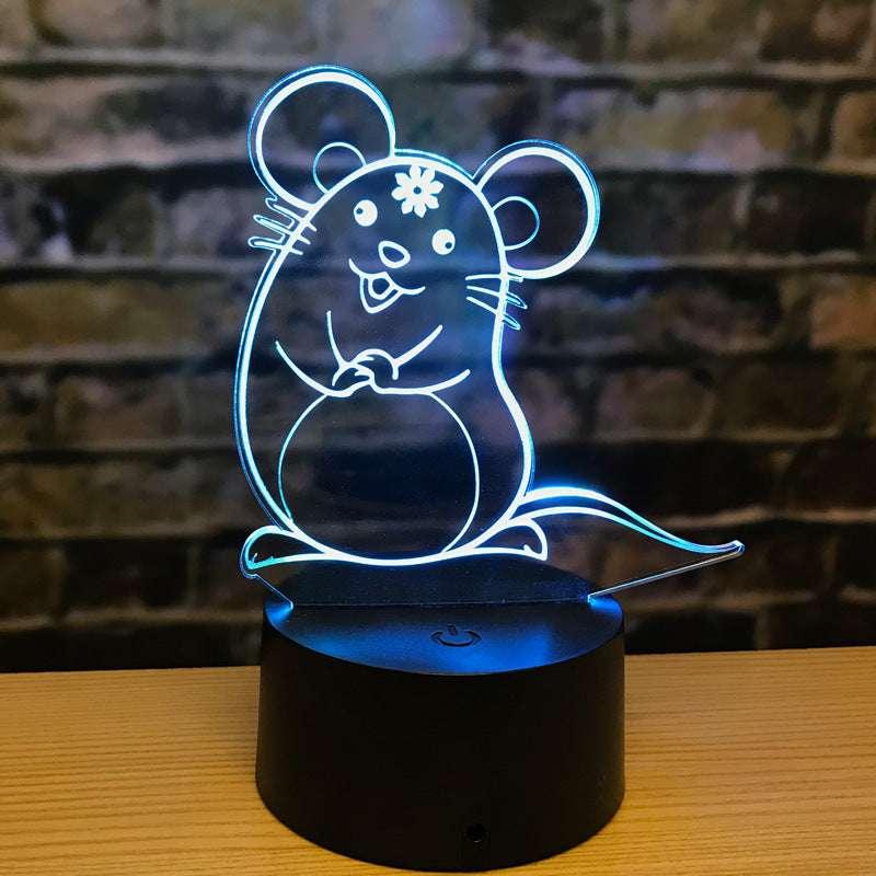 Zodiac LED Night Light - Touch Control 7 Colors (Red, Green, Blue, Yellow, Enamel, Purple, White) / 3W / USB Powered / Remote Control Option - Dreamy-Designs Store Online