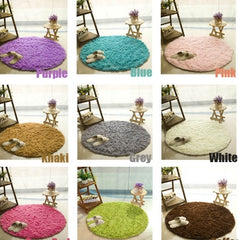 Fluffy Round Shaggy Rugs - 9 Colors, 1.77" Thick Pile - Dreamy-Designs Store Online