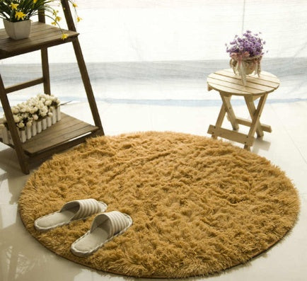 Fluffy Round Shaggy Rugs - 9 Colors, 1.77" Thick Pile - Dreamy-Designs Store Online