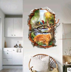 Three-dimensional 3D wall stickers, hole painting, landscape - Dreamy-Designs Store Online