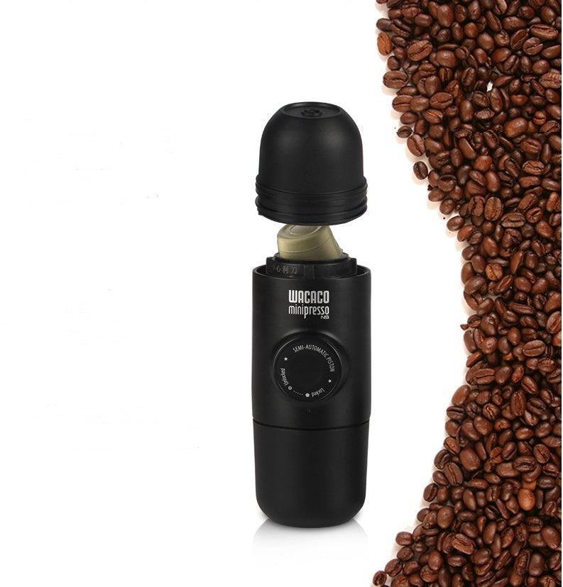 Portable Manual Coffee Machine (Black) - Compact 6x17.5cm Design, 8 Bar Pressure, 70ml Capacity - Dreamy-Designs Store Online