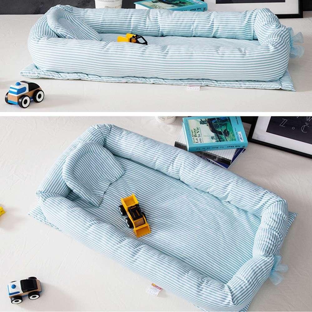 Cozy Cotton Baby Bed: Safe Sleep for 0-24 Months | 90*55*15 cm - Dreamy-Designs Store Online