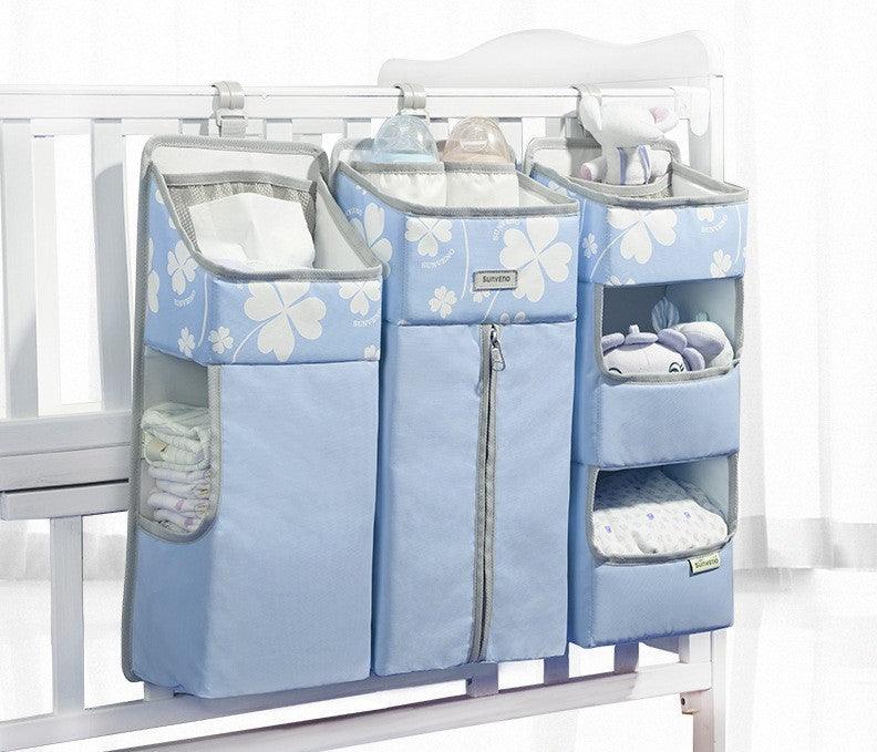 Sunveno Baby Outing Diaper Storage Bag - Bedside Hanging Basket Rack (665013cm) - Cotton & Polyester - Convenient Organizer for Parents - Dreamy-Designs Store Online