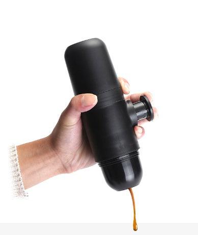 Portable Manual Coffee Machine (Black) - Compact 6x17.5cm Design, 8 Bar Pressure, 70ml Capacity - Dreamy-Designs Store Online