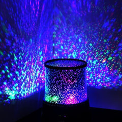 LED Night Light Projector Lamp (Colorful Star Light) / Auto Flashing / Multi-Colors / Battery Powered / Random Color - Dreamy-Designs Store Online