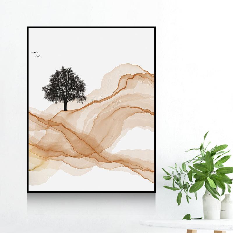 Decorative Painting For Vertical Meter Box - Nordic Abstract Canvas Art (35x45cm) - Hydraulic Lift Frame (Black/White) - Waterproof - Single Frame - PS Material - Dreamy-Designs Store Online