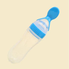 Safe 90ml Silicone Baby Feeding Spoon | Heat-Resistant - Dreamy-Designs Store Online