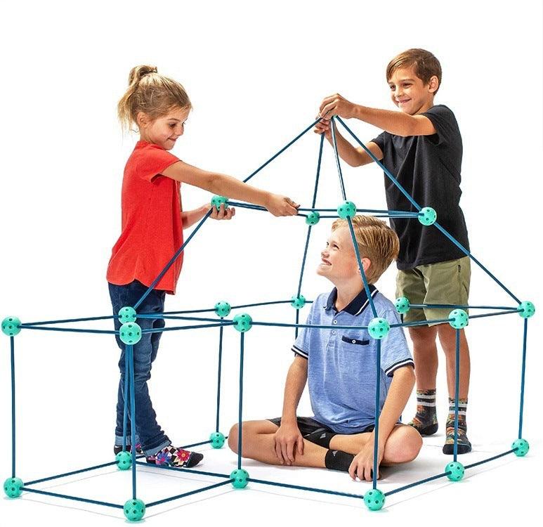 Build 10+ Structures with Kids' Fort Construction Set- Creative STEM Building Kit for Kids - Dreamy-Designs Store Online