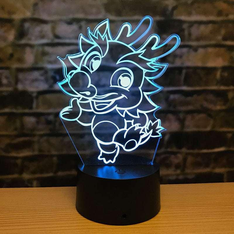 Zodiac LED Night Light - Touch Control 7 Colors (Red, Green, Blue, Yellow, Enamel, Purple, White) / 3W / USB Powered / Remote Control Option - Dreamy-Designs Store Online