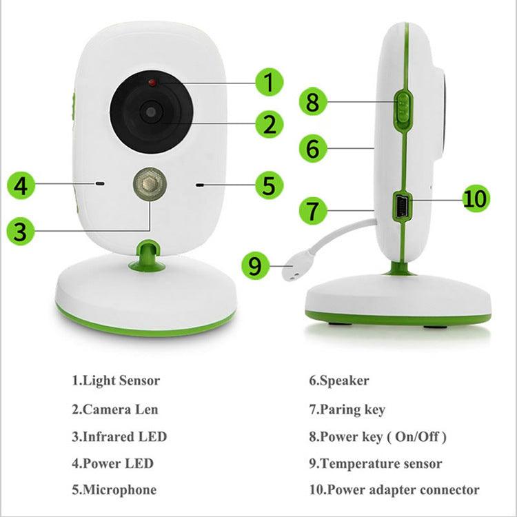 2 Inch Wireless Two-Way Intercom Baby Video Monitor - Dreamy-Designs Store Online