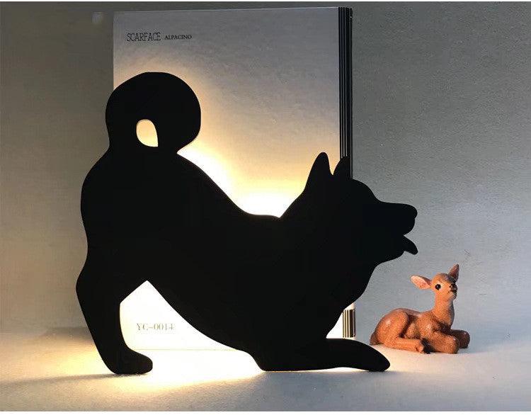 LED Animal Dog Cat Night Light Kitten Smart Sound Sensor Control Wall Lamp Home Corridor Balcony Night Lamp Baby Kids Sleep Lamp - Dreamy-Designs Store Online