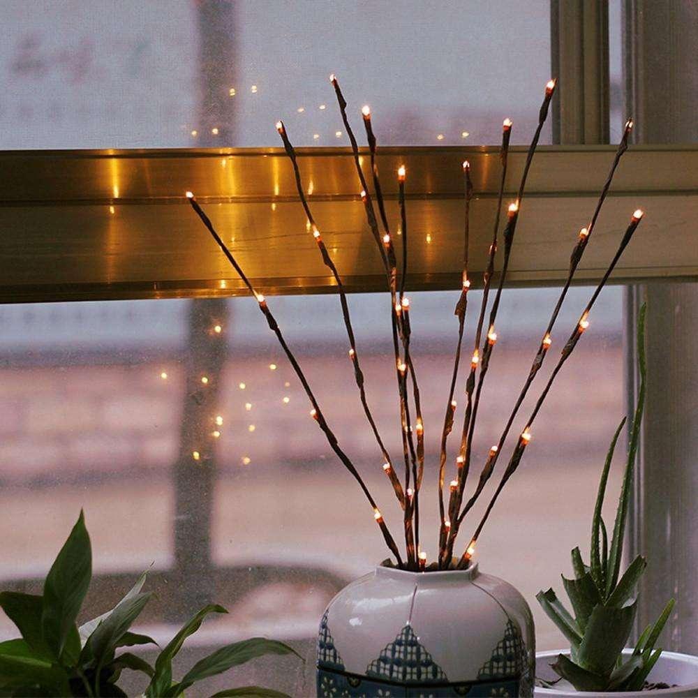 20LED Twigs Light String Decoration (75CM) / Battery-Operated / 5 Branches / Perfect for Parties, Weddings, Festivals / Indoor Decor - Dreamy-Designs Store Online