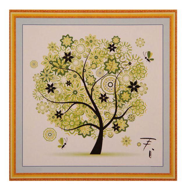 Four Seasons Tree Art Set: 4-Piece Cross-Stitch Collection - Dreamy-Designs Store Online