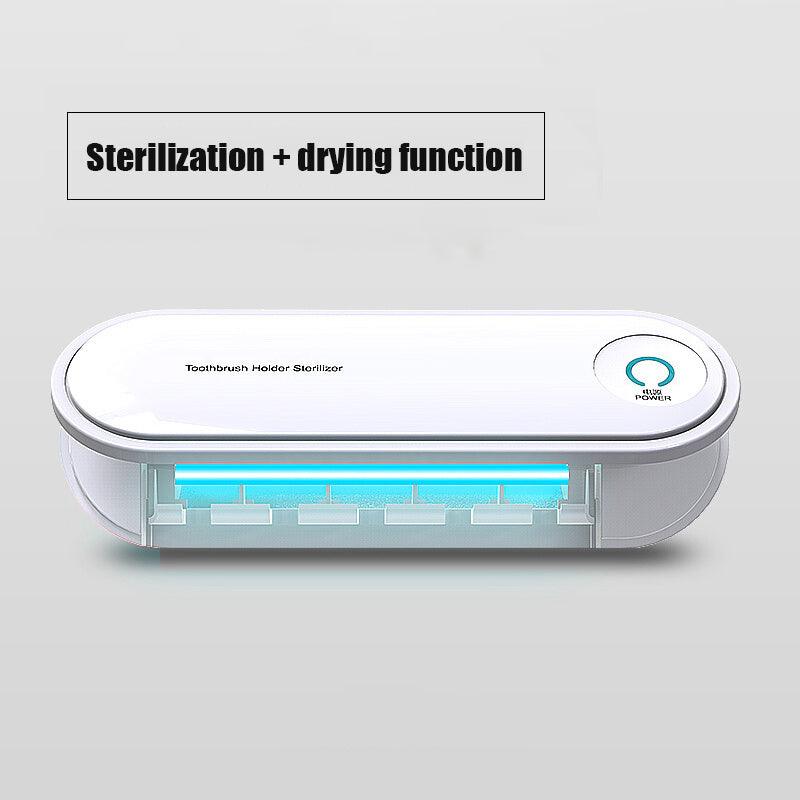 Ultraviolet Toothbrush Holder - Wall-Mounted Sterilizer & Dryer (White, 20x6x5.5cm) / UV Sanitizer for Bathroom Accessories / Eco-Friendly Cleaning Device - Dreamy-Designs Store Online