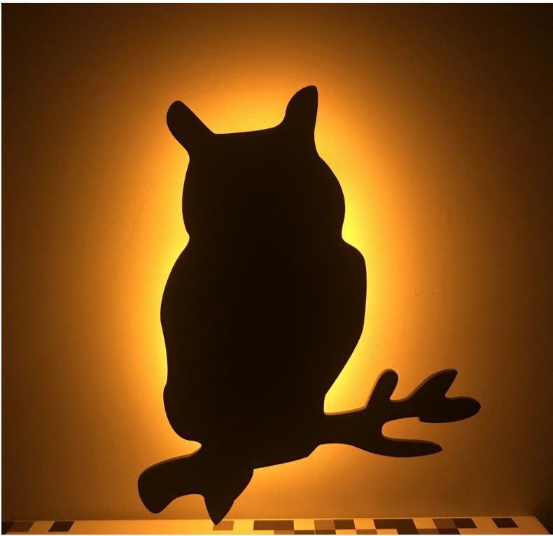 LED Animal Dog Cat Night Light Kitten Smart Sound Sensor Control Wall Lamp Home Corridor Balcony Night Lamp Baby Kids Sleep Lamp - Dreamy-Designs Store Online