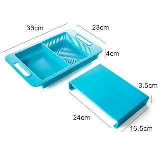 Multifunction Kitchen Chopping Block (36x23x4cm) / Sink Drain Basket / Cutting Board / Vegetable & Meat Tool / PP & TPE Material / Kitchen Accessory - Dreamy-Designs Store Online