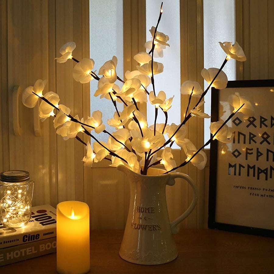 20LED Twigs Light String Decoration (75CM) / Battery-Operated / 5 Branches / Perfect for Parties, Weddings, Festivals / Indoor Decor - Dreamy-Designs Store Online