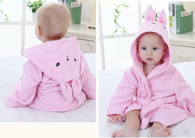 Cartoon Cute Animal Modeling Baby Bath Towels Baby Bathrobes Cotton Children's Bathrobes Baby Hooded - Dreamy-Designs Store Online